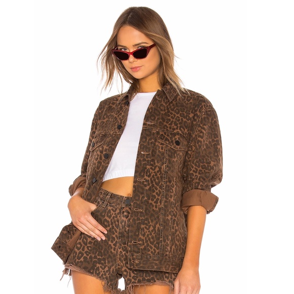 - NEW Alexander Wang Daze Leopard Jacket BX6 - Picture 1 of 8